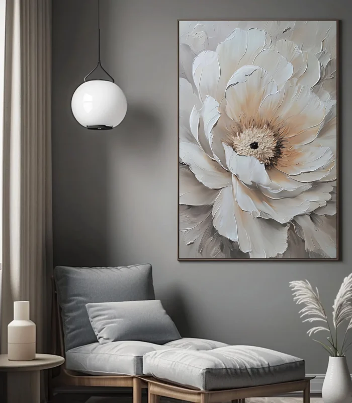 تابلو گل سه بعدی مدرن