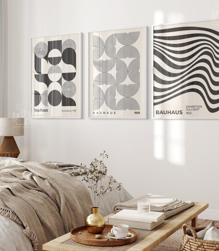 ست ۳ تایی تابلو دکوراتیو باوهاوس