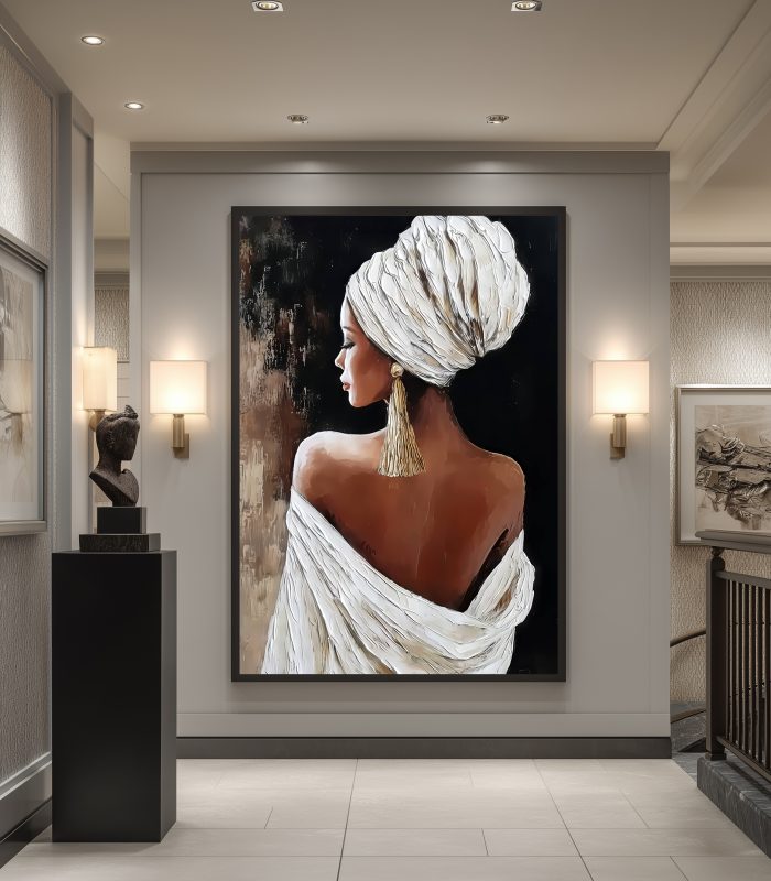 تابلو دکوراتیو مدرن بانوی افریقایی